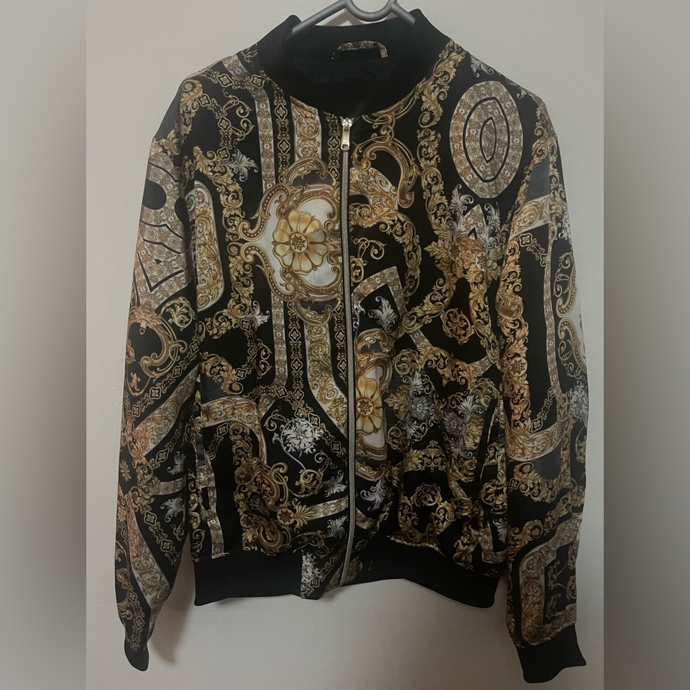 Zara Baroque Bomber Jacket